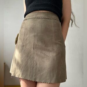 Altar’d state faux suede skirt xs